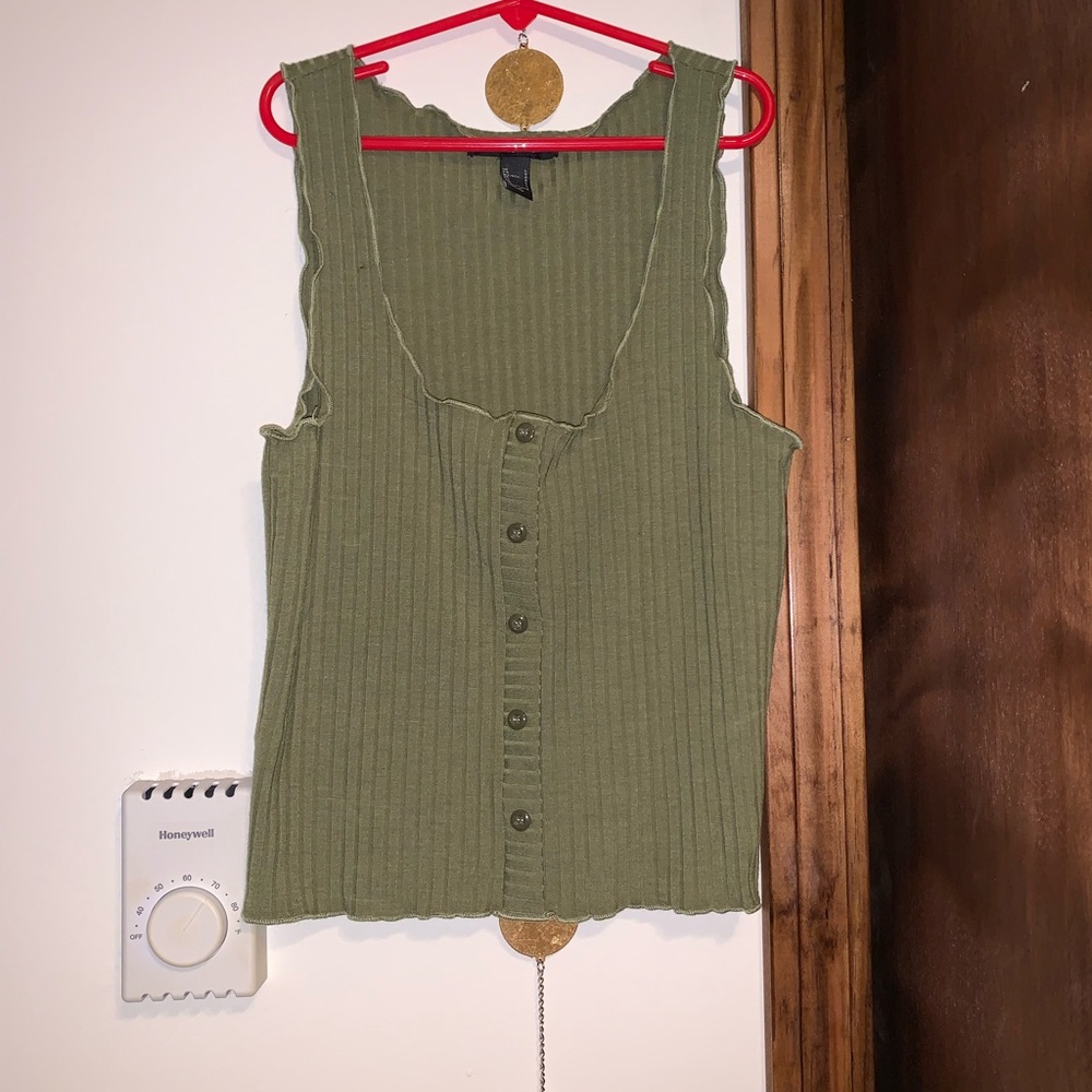 FOREVER 21 | green lettuce tank